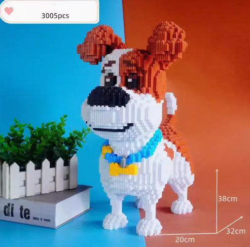 BUILDING BLOCKS BRICKS MAX DOG BB063 38 X 32 X 20 CM 3005 PIECE