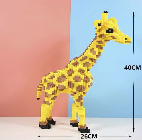 BUILDING BLOCKS BRICKS GIRAFFE BB064 40 X 26 CM 4800 PIECE