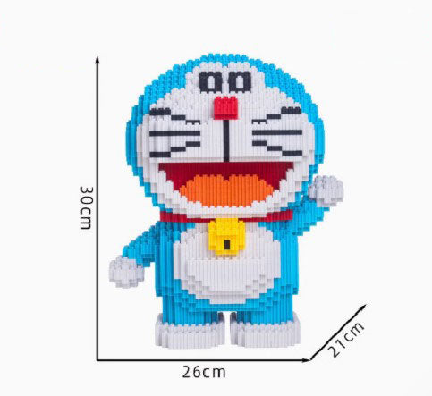BUILDING BLOCKS BRICKS DORAEMON BB071 30 X 26 X 21 CM 7280 PIECE
