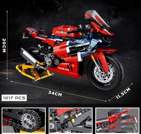 BUILDING BLOCKS BRICKS MOTORCYCLE HONDA CBR1000RR BB085 34 X 20 CM 1017 PIECE