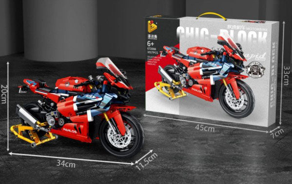 BUILDING BLOCKS BRICKS MOTORCYCLE HONDA CBR1000RR BB085 34 X 20 CM 1017 PIECE