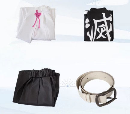Cosplay Demon Slayer Kanao Tsuyuri Costume Set S-XXL Adult