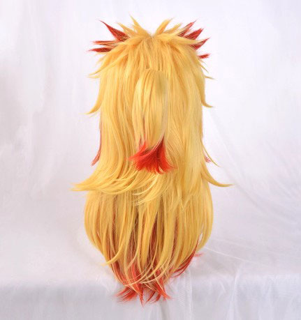 Cosplay Demon Slayer Rengoku Kyoujurou Costume Wig Size Free Unisex