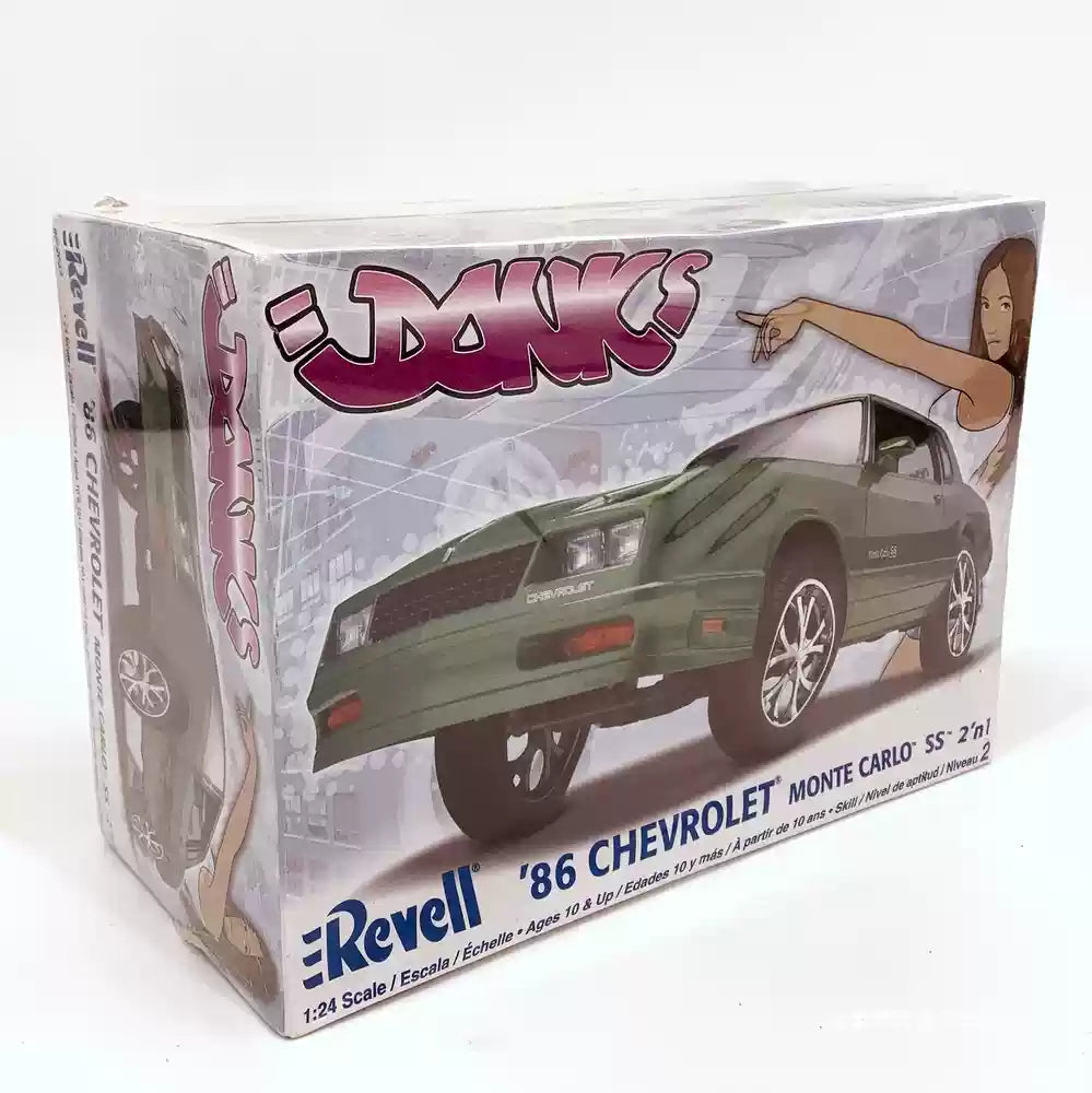 Collectable Revell DONKS '86 CHEVY MONTE CARLO SS 2'n 1 1:24 Model Car Kit