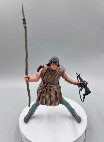 NECA First Blood John J. Rambo Survival Version Action Figure PVCF275b 16 cm