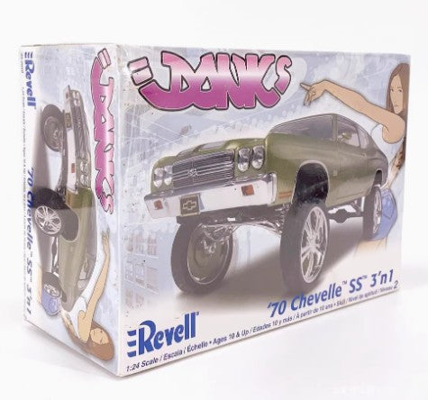 Collectable Revell Donk '70 Chevelle SS 3'n1 1:24 Model Car Kit