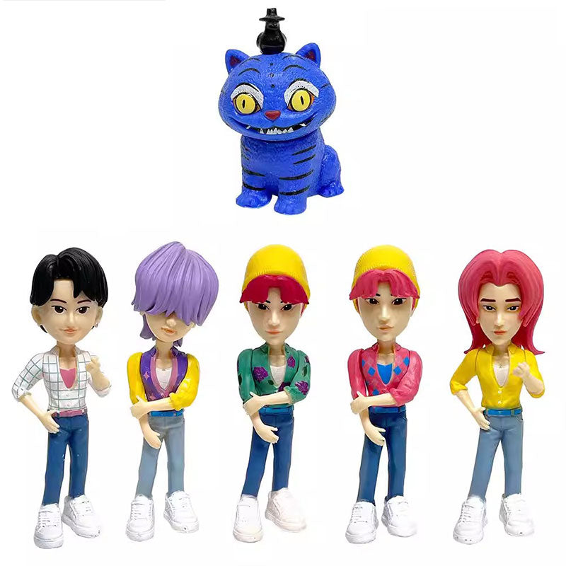 K-POP DEMON HUNTERS SAJA BOYS & CAT FIGURE SET 7.5-12 CM