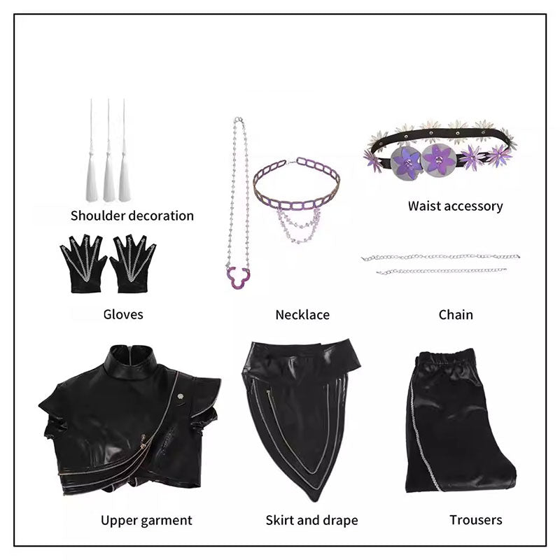 Cosplay K-Pop Demon Hunters Rumi Costume Set S-2XL Adult