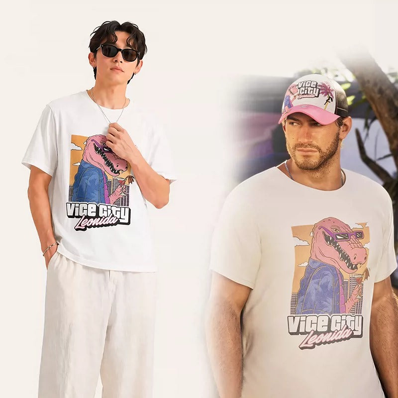 Cosplay Grand Theft Auto Vice City Jason Leonida Alligator T-Shirt 120-5XL Adult & Junior