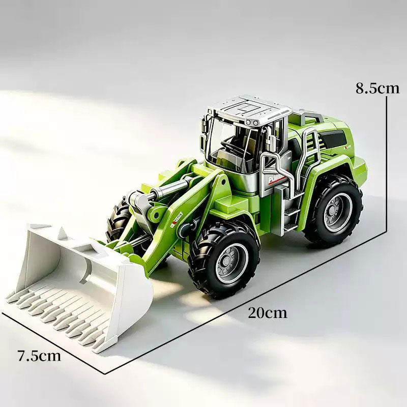 Collectables Diecast Construction Multifunctional Inertia Bulldozer Front Loader 20 x 8.5 x 7.5 cm