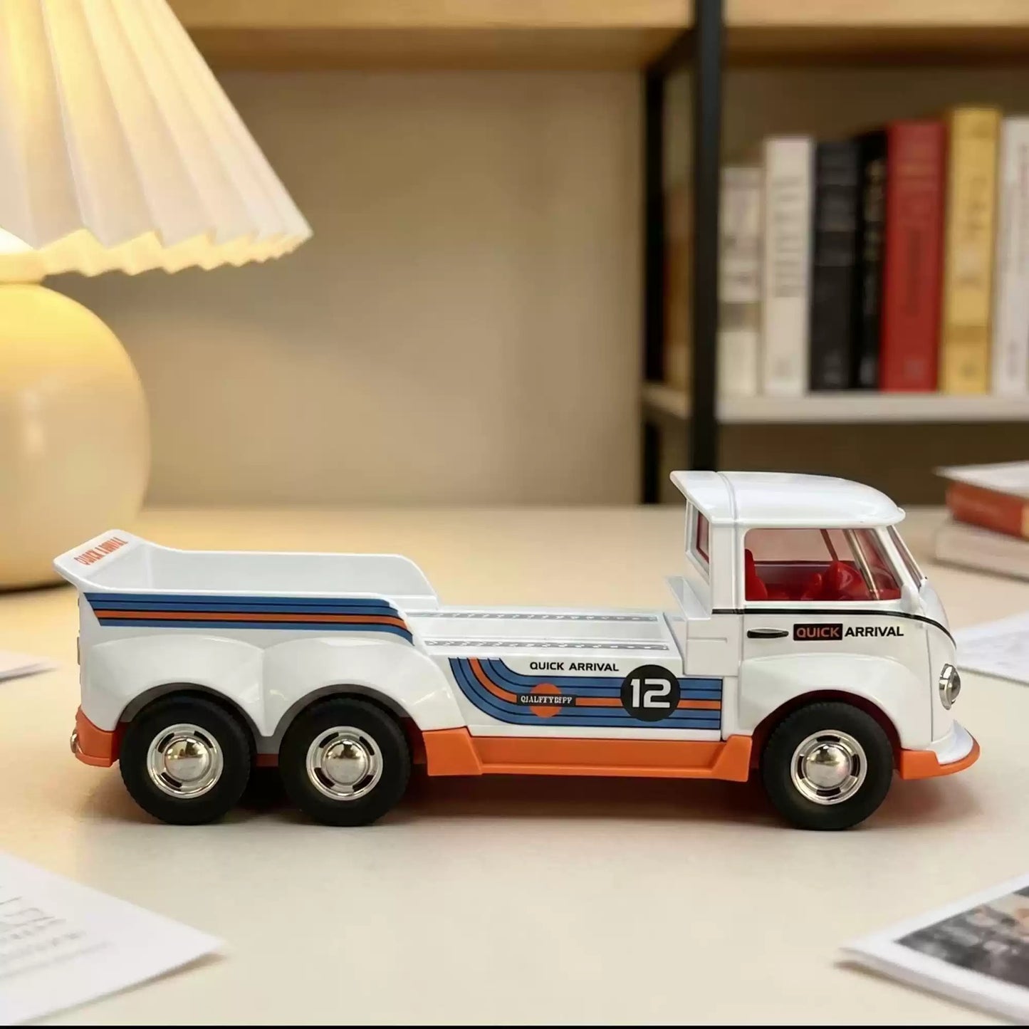 Collectables Diecast Gulf Racing Volkswagen T1 Transporter Truck & Sport Car Set