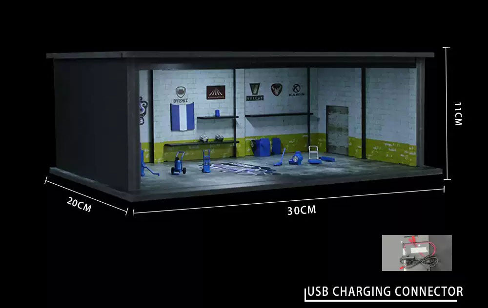 Grand Theft Auto Los Santos Scene Diorama LED Detailed Scale Garage Set 20 × 30 × 11 cm