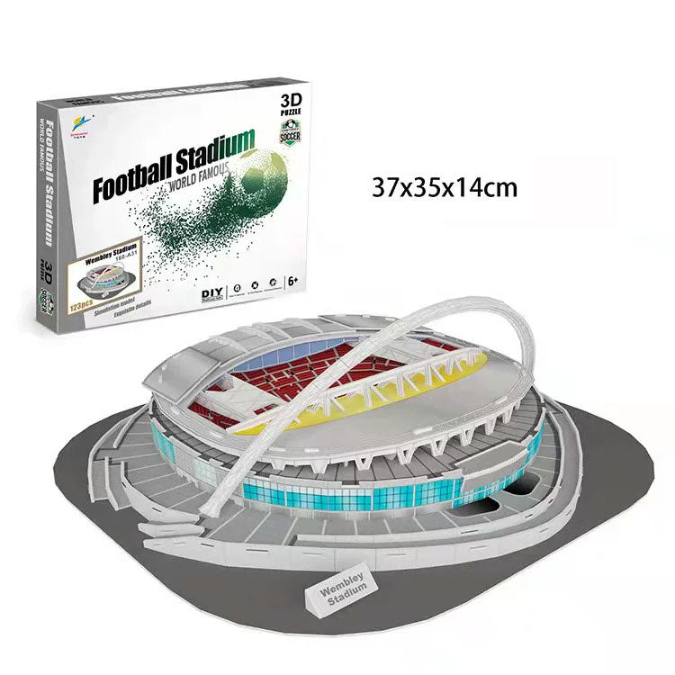 3D PUZZLE WEMBLEY STADIUM DIY SELF MODEL WITH FREE LIGHT