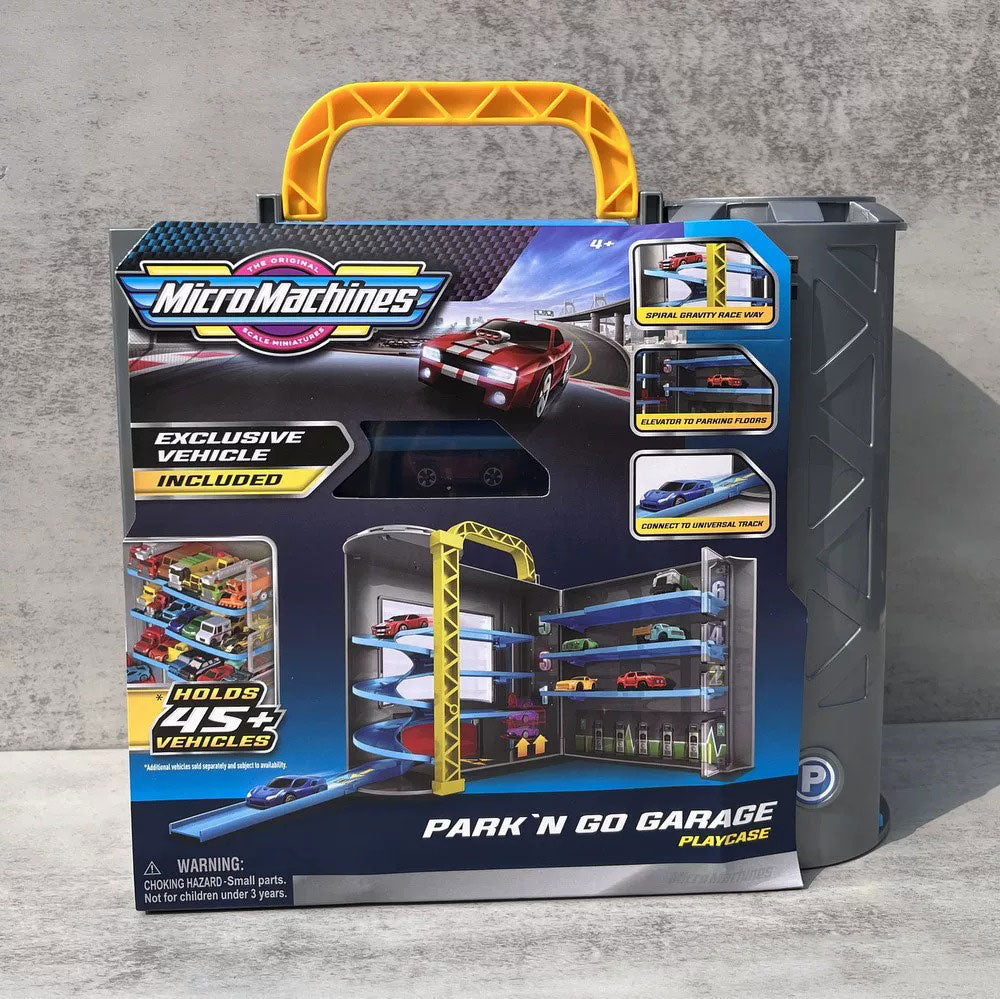 Micro Machines Park 'n Go Garage Playcase Portable storage