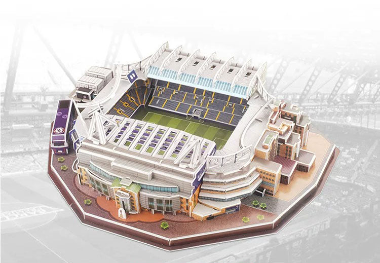 3D PUZZLE STAMFORD BRIDGE STADIUM DIY SELF MODEL WITH FREE LIGHT