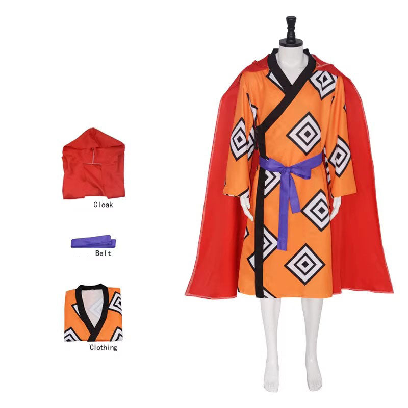 Cosplay One Piece Jinbe Costume Set XS-3XL Adult