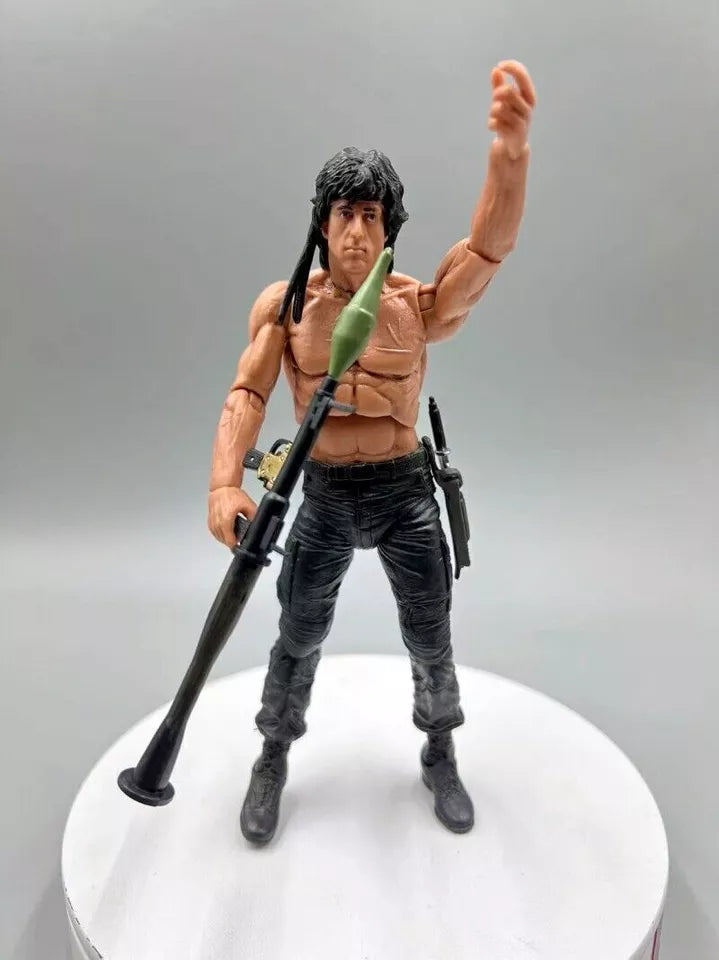 NECA First Blood John J. Rambo Survival Version Action Figure PVCF275 16 cm