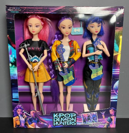 K-POP DEMON HUNTERS ACTION FIGURE SET 30 CM Rumi/Mira/Zoey