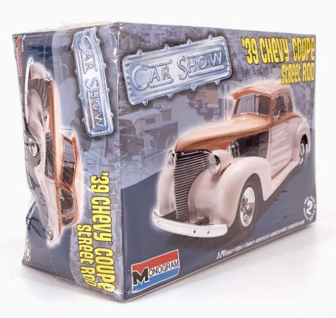 Collectable Monogram Car Show '39 Chevy Coupe Street Rod 1:24 Model Car Kit