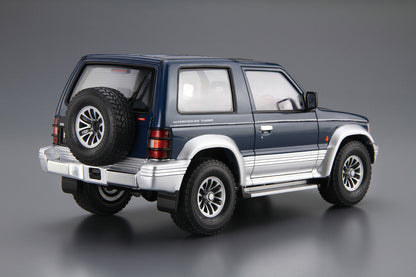 AOSHIMA MODEL CAR No.103 MITSUBISHI V24WG PAJERO METAL TOP WIDE XR-II '91 1:24 Model Kit