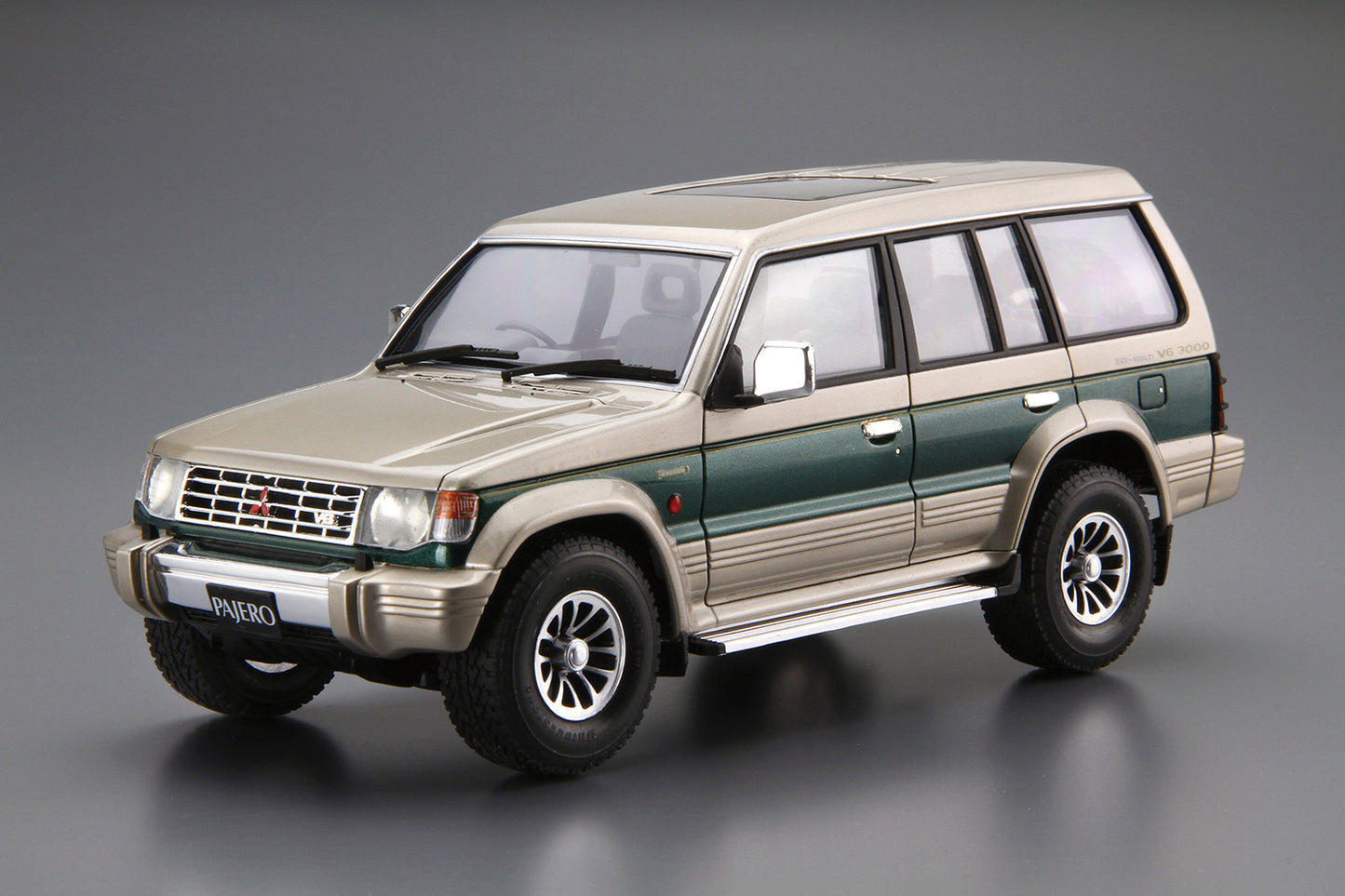 AOSHIMA MODEL CAR No.107 MITSUBISHI V43W PAJERO SUPER EXCEED '91 1:24 Model Kit