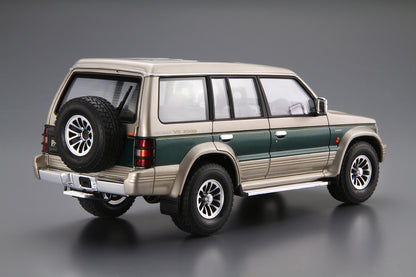 AOSHIMA MODEL CAR No.107 MITSUBISHI V43W PAJERO SUPER EXCEED '91 1:24 Model Kit