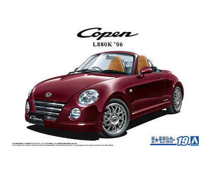 AOSHIMA MODEL CAR No.19 DAIHATSU L880K COPEN ULTIMATE EDITION '06 1:24 Model Kit