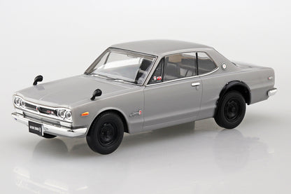 AOSHIMA SNAP KIT No.9-A NISSAN SKYLINE 2000GT-R(SILVER) 1:32 Model Kit