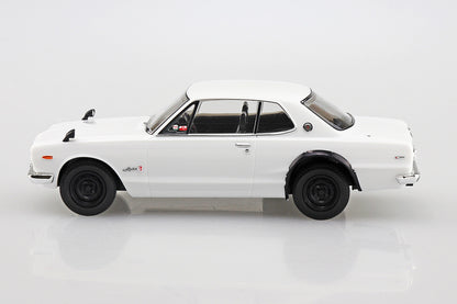 AOSHIMA SNAP KIT No.9-B NISSAN SKYLINE 2000GT-R(WHITE) 1:32 Model Kit