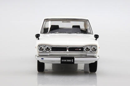 AOSHIMA SNAP KIT No.9-B NISSAN SKYLINE 2000GT-R(WHITE) 1:32 Model Kit