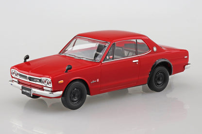 AOSHIMA SNAP KIT No.9-C NISSAN SKYLINE 2000GT-R(RED) 1:32 Model Kit