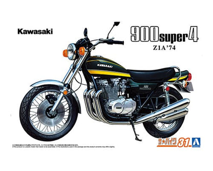Aoshima BIKE No.31 KAWASAKI Z1A 900 SUPER4 '74 1:12 Model Kit
