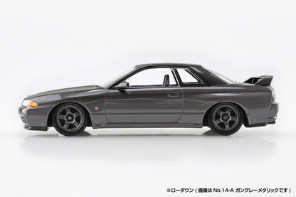 AOSHIMA SNAP KIT No.14-A NISSAN R32 SKYLINE GT-R(GUN-GRAY METALLIC) 1:32 Model Kit