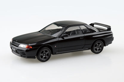 AOSHIMA SNAP KIT No.14-C NISSAN R32 SKYLINE GT-R(BLACK PEARL METALLIC) 1:32 Model Kit