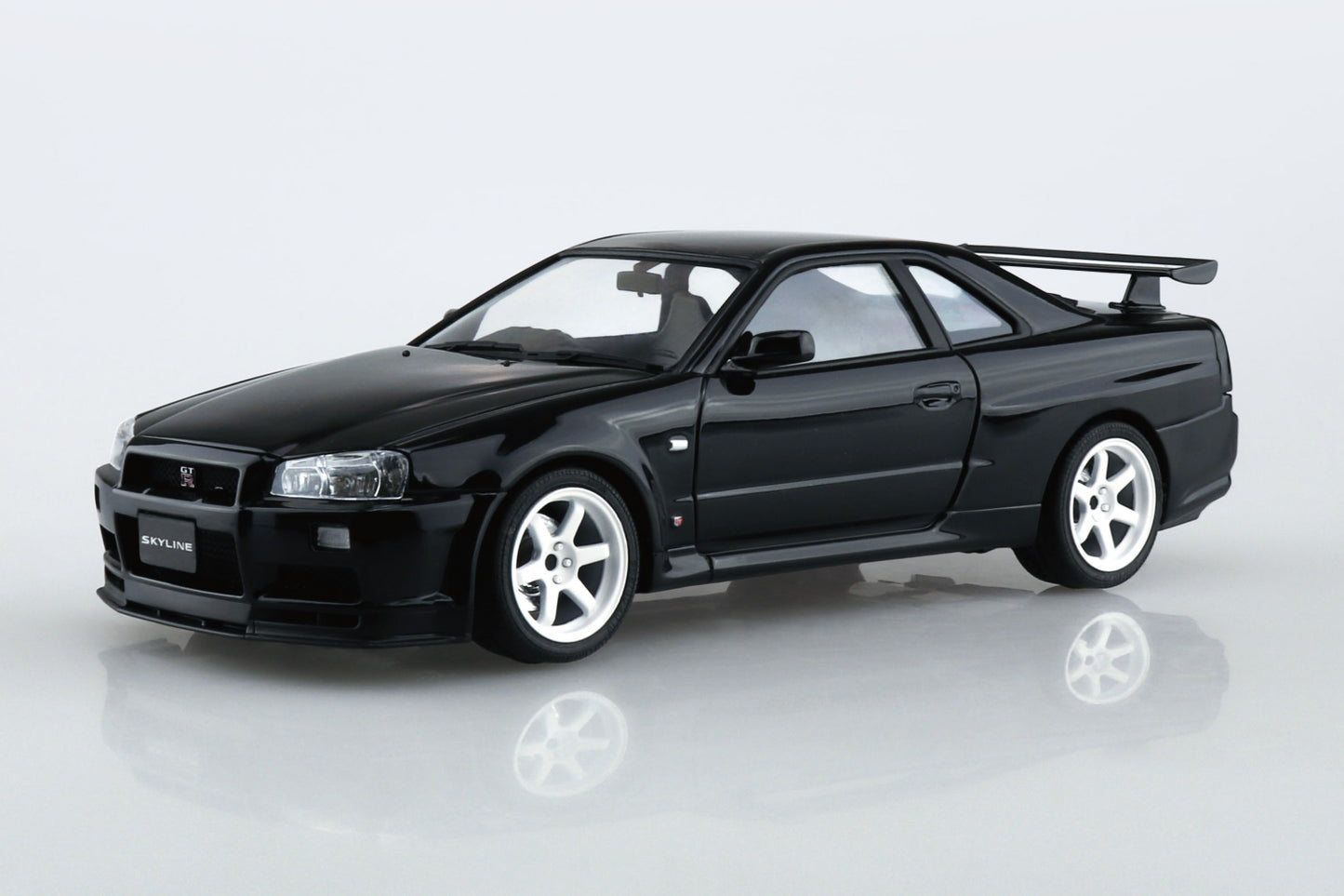 AOSHIMA MODEL CAR No.SP8 NISSAN BNR34 SKYLINE GT-R V-SPECⅡ '02 CUSTOM WHEEL 1:24 Model Kit