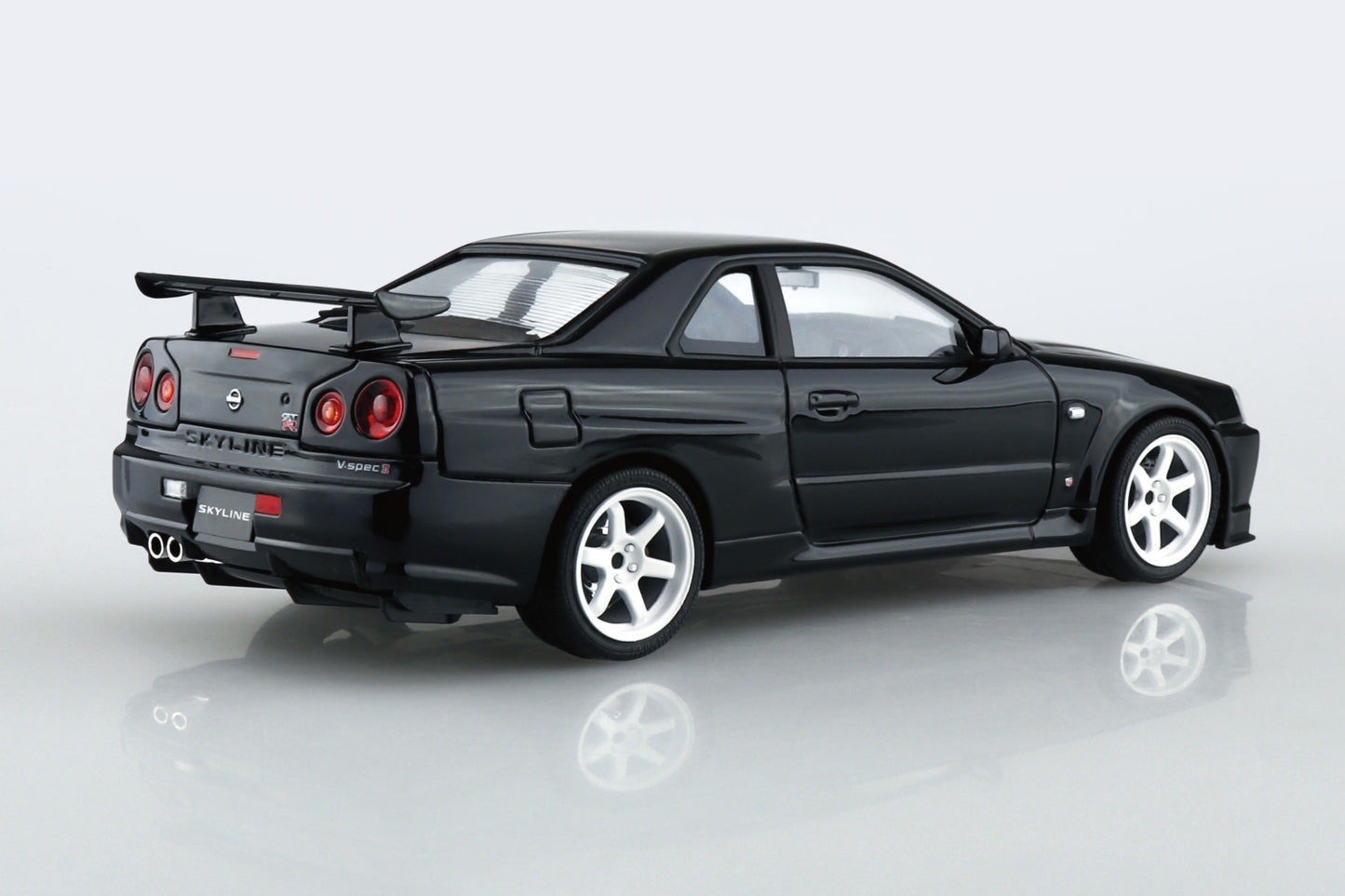 AOSHIMA MODEL CAR No.SP8 NISSAN BNR34 SKYLINE GT-R V-SPECⅡ '02 CUSTOM WHEEL 1:24 Model Kit