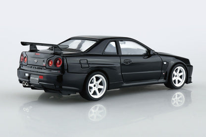 AOSHIMA MODEL CAR No.SP8 NISSAN BNR34 SKYLINE GT-R V-SPECⅡ '02 CUSTOM WHEEL 1:24 Model Kit