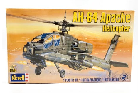 Collectable Revell AH-64 Apache Helicopter 1:48 Model Kit