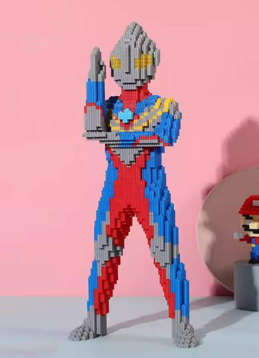 BUILDING BLOCKS BRICKS ULTRAMAN TIGA BB013 48 X 21 CM 4500 PIECE