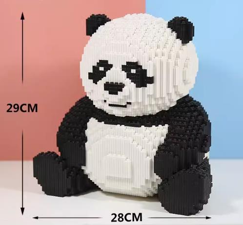 BUILDING BLOCKS BRICKS PANDA BB016 29 X 28 CM 7822 PIECE