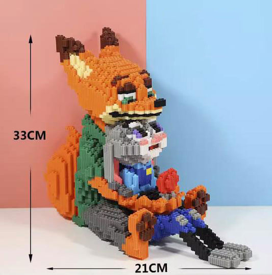 BUILDING BLOCKS BRICKS ZOOTOPIA NICK WILDE BB019 33 X 21 CM 8298 PIECE