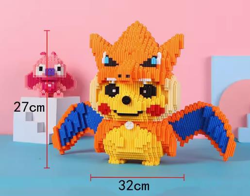 BUILDING BLOCKS BRICKS POKEMAN BB020 32 X 27 CM 5200 PIECE