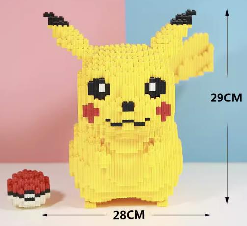 BUILDING BLOCKS BRICKS POKEMAN BB022 29 X 28 CM 5210 PIECE