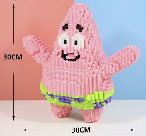 BUILDING BLOCKS BRICKS SPONGEBOB PATRICK STAR BB028 30 X 30 CM 4600 PIECE