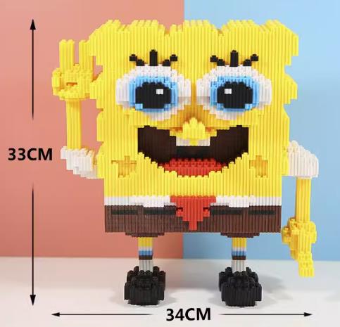 BUILDING BLOCKS BRICKS SPONGEBOB SQUAREPANTS BB029 34 X 33 CM 5860 PIECE