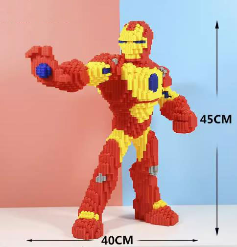 BUILDING BLOCKS BRICKS IRONMAN BB031 45 X 40 CM 6890 PIECE