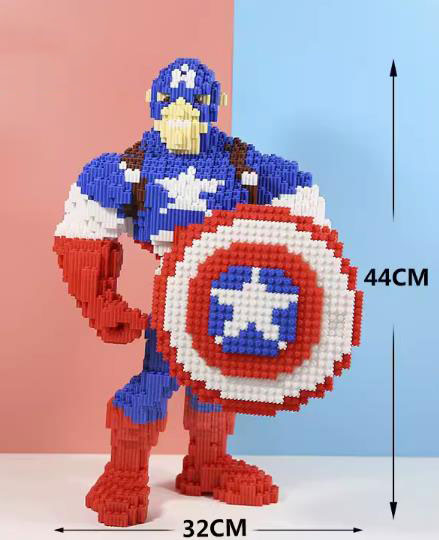 BUILDING BLOCKS BRICKS CAPTAIN AMERICA BB032 44 X 32 CM 8090 PIECE