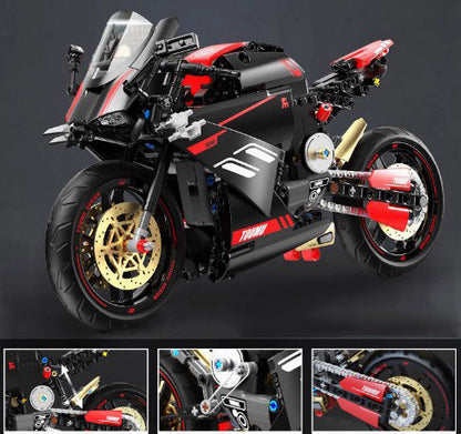 BUILDING BLOCKS BRICKS 1:5 MOTORCYCLE DUCATI V4 BB077 35.4 X 19.4 CM