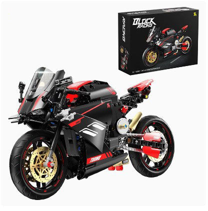 BUILDING BLOCKS BRICKS 1:5 MOTORCYCLE DUCATI V4 BB077 35.4 X 19.4 CM