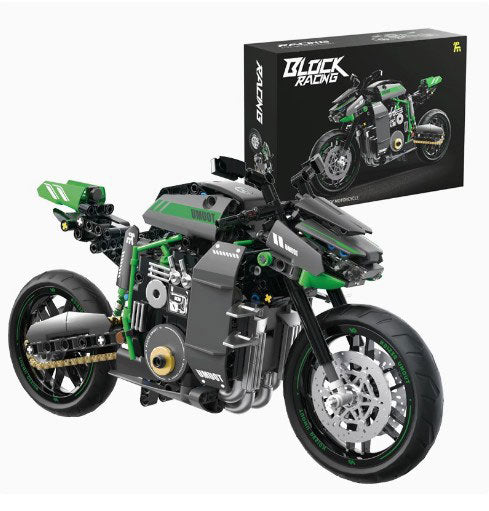 BUILDING BLOCKS BRICKS 1:8 MOTORCYCLE KAWASAKI Z1 BB078 34.5 X 19 CM